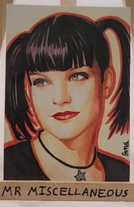 Boceto original ACEO de Sarah Silva - NCIS - Abby Sciuto - Pauley Perrette #37 - Imagen 1 de 2