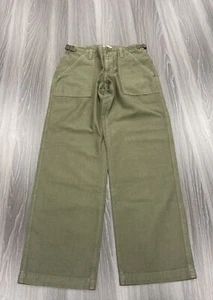 ARITZIA TNA Marco Pants Relaxed Super Low Rise Utility Pants Army Green Size 0 - Picture 1 of 11