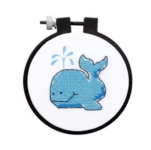 Kit de punto de cruz estampado de ballena de dimensiones hágalo usted mismo 72417 - Imagen 1 de 1