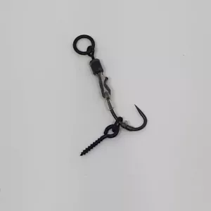 10 x GANCI RIVESTITI IN TEFLON RONNIE RIGS CON VITE PER ESCA ANELLO MICRO GIREVOLE - Foto 1 di 3