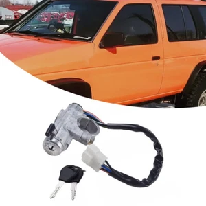 Car Ignition w/ Lock Cylinder Fit For Nissan 86-94 D21 95-96 Pickup Pathfinder - Picture 1 of 12