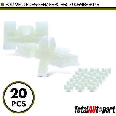 20x Retenedor de clips de moldeo de repisa inferior para Mercedes-Benz 260E 300E 6,8 mm de nailon Foto 1 de 4
