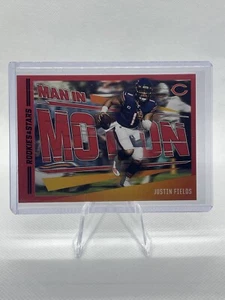 2023 Rookies & Stars Football Justin Fields Red Man In Motion No. MM-20 Bears - Picture 1 of 2