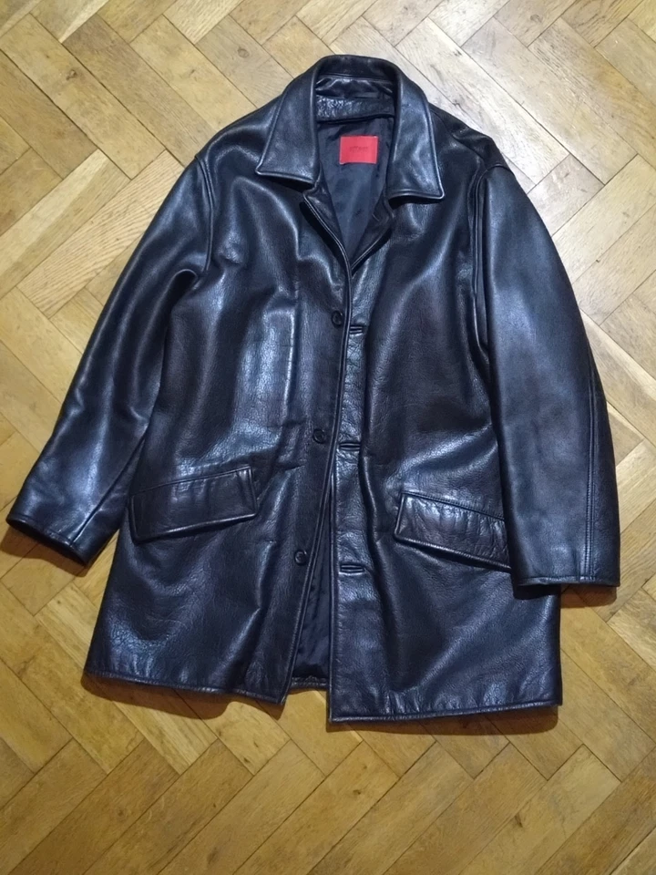 Herren Lederjacke aus Rindnappa – Offset Menswear, Größe XL , Farbe schwarz - Bild 1 von 1