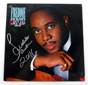 Álbum de discos LP firmado por Freddie Jackson Don't Let Love Slip Away con AUTO DF018354 - Imagen 1 de 3