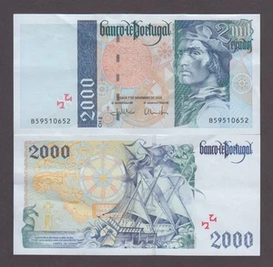 PORTUGAL P.181g. 1000 ESCUDOS CH.12  20.12.1990 PFX 5A  AU/UNC WE COMBINE - Picture 1 of 1