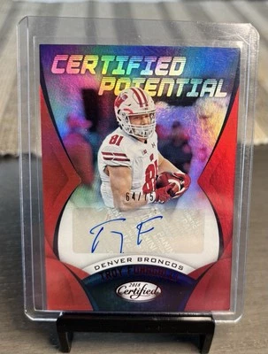 2018 Certified Potential Auto Mirror Red SP Troy Fumagalli /75 Wisconsin  - Image 1 of 2