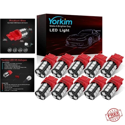 High-Performance 3157 Red LED Bulbs - Super Bright, Easy Plug-and-Play Fit! - Image 1 of 4