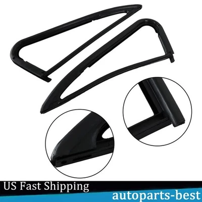 Front Vent Glass Window Weatherstrip Seals Set Pair for Chevy GMC Pickup Truck Foto 1 de 4