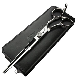 6/7-Inch Professional Hair Scissors Haircut Rose Pattern Hair Scissors Stylin... - Picture 1 of 6