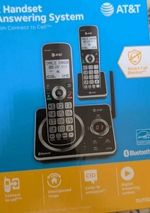 AT&T 2 Handset Answering System w/ Connect to Cell Smart Call Blocker DLP72212 - Picture 1 of 2