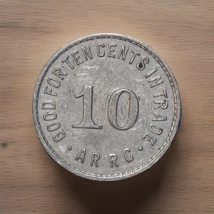 Ficha de 10 centavos Alaska 1935 ARRC - muy rara - Imagen 1 de 2