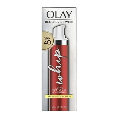 Olay Regenerist Whip Face Moisturizer with Sunscreen SPF 40, 1.7 fl oz (EXPIRED) - Image 1 of 2