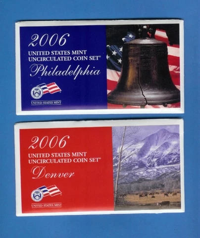 2006 P & D Mint Set Complete - 20 Coins - OGP Cover