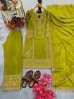 Launching New ??signer Party Wear Look Pur Chinon Silk Top Plazzo & Dupatta Set1