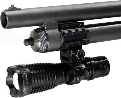 Trinity 1500 lumen flashlight with mount for Maverick 88 mossberg 12 gauge pump.