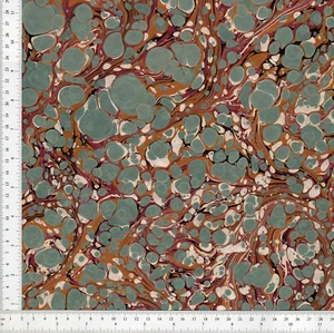 Hand Marbled Paper for Bookbinding 48x67cm 19x26in Silver Series f712 - Picture 1 of 1