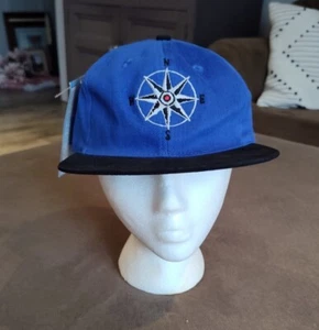 Brand New Vintage 1990s Marlboro Unlimited Gear Baseball Hat/Cap Blue Loop back - Picture 1 of 11