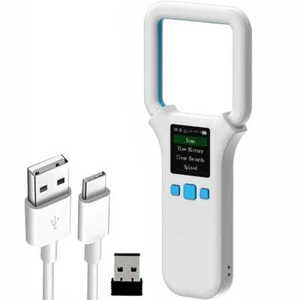 Bluetooth Wireless Pet Microchip Reader Animal ID Tag Scanner, 500 Data Storage - Picture 1 of 7