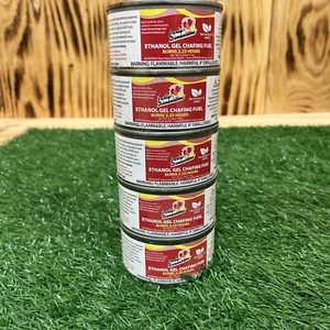5x Ethanol Gel Chafing Fuel Burns 2 Hours Entertainment Cooking Camping - Picture 1 of 4