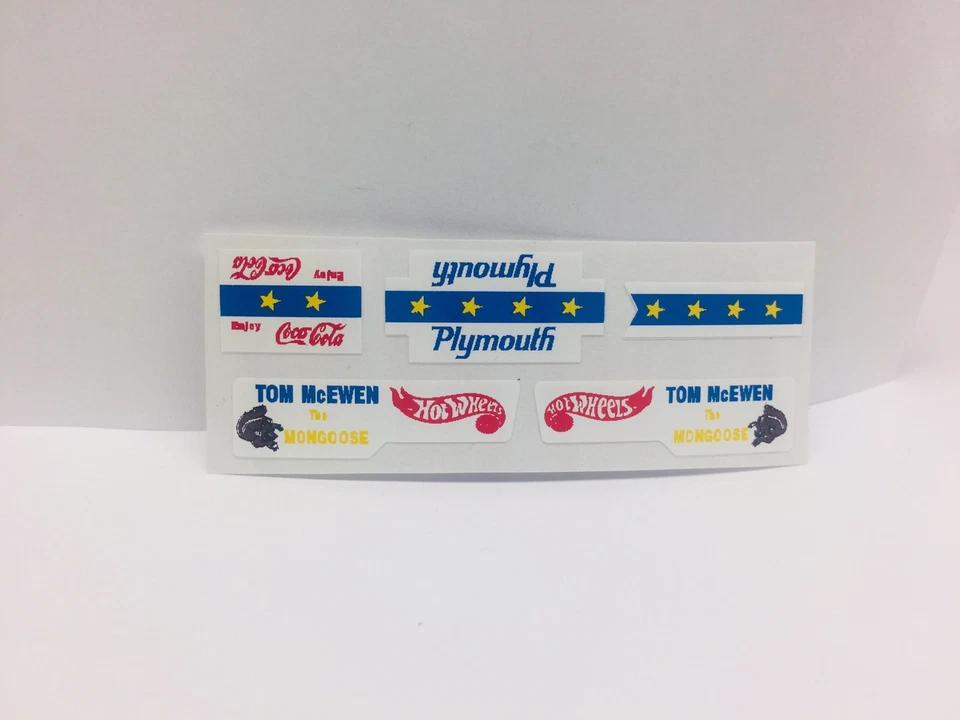 Hot Wheels Redline (calcomanías divertidas para autos de mangosta) **solo pela y pega** Foto 1 de 1