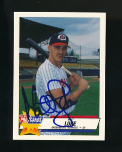1993 Fleer ProCards Minor League Matt Luke #899 signed auto autograph