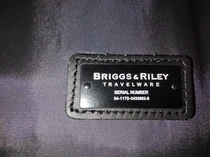 BRIGGS & RILEY Black Ballistic Nylon Full Size Garment Bag Style 1170 - Picture 1 of 12