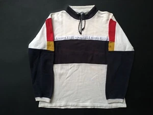 Suéter Chaqueta de Colección ELLE HOMBRE con Media Cremallera Rara Rugby Talla XL Suéter - Imagen 1 de 8