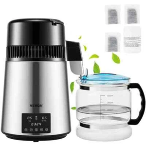 1.1Gal. Water Distiller 750W Distilled Water Maker Machine Timing Dual Temp Disp - Picture 1 of 8