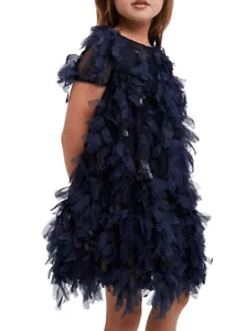 Bardot Junior Girls Mallory Tiered Dress In Navy Sz 14 Style # 591DBG3 NWOT $149 - Picture 1 of 10