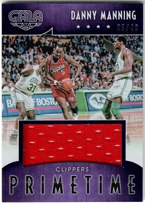 Danny Manning 2015-16 Panini Gala Jersey 5/40 Jersey Number 1/1 - Image 1 of 2