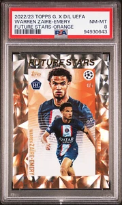 2022 TOPPS GOLD UCC | FUTURE STARS-ORANGE WARREN ZAIRE-EMERY PSG RC /5 PSA8 - Bild 1 von 2