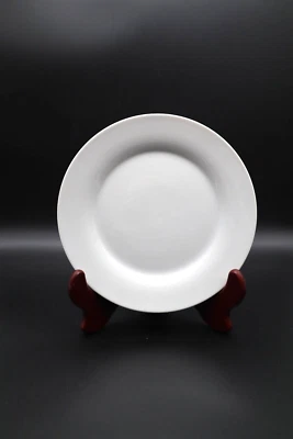 Set of 8 Gibson Elite Regency White Salad Dessert Plates 7 1/2" Simple Modern - Image 1 of 4