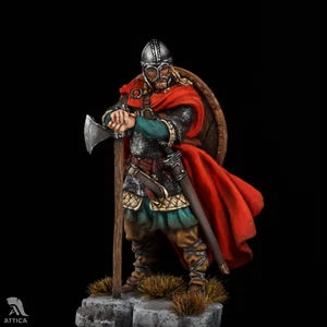 Soldado de juguete de lata pintado en miniatura Viking Raider 54 mm | nivel de arte - Imagen 1 de 4