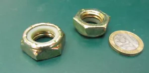 Grade 8 Zinc Yellow Nylon Insert Hex Lock Nut, RH 5/8"-11 x 25/64" H, 20 Pc - Picture 1 of 12