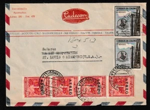 Columbia 1957 multifranked cover to US - Picture 1 of 2