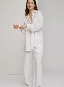 A LOT LESS Blouse 'Thea' in off white, relaxed fit, S - Picture 1 of 6
