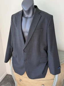 Stafford 52R Super Traje Abrigo Deportivo Mezcla de Lana Fina Calce Clásico Blazer Chaqueta Gra - Imagen 1 de 9