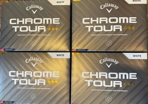 4 Dozen BRAND NEW 2025 Callaway Chrome Tour Triple Diamond White Golf Balls - Picture 1 of 1