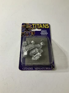 Titans 072714 vehículos blindados imperiales 1988 Citadel en tarjeta Adaptus Titanicus - Imagen 1 de 2