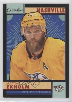 2022-23 O-Pee-Chee Retro Black Border /100 Mattias Ekholm #352 - Image 1 of 2