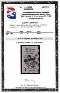 US #1099 | Mint NH | Superb | PSE Cert - Picture 1 of 3