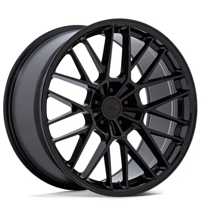 F19x9.5/R19x10.5" Staggered TSW Wheels TW001 Daytona Black Flow Formed (S04) - Image 1 of 4