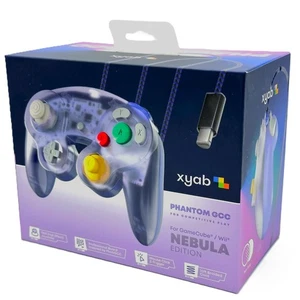 XYAB Phantom GCC Pro Wired Controller Nintendo GameCube TMR Joystick Paracord - Picture 1 of 12