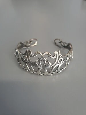 Carolyn Pollack Relios 925 Filigree Cuff Bracelet 21.8g - Image 1 of 4