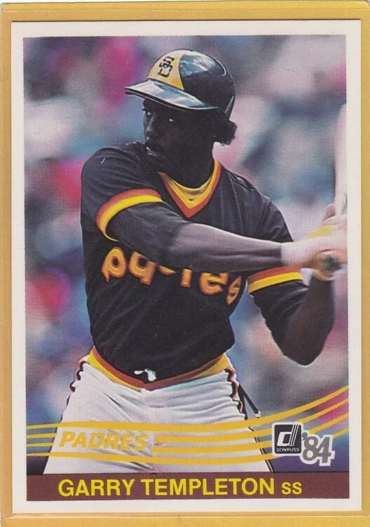 1984 DONRUSS BASEBALL GARRY TEMPLETON #185 PADRES NMMT/NMMT+ *94290 - Image 1 of 1