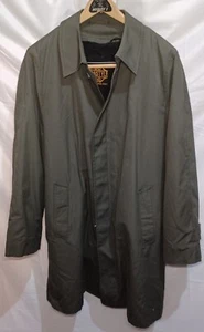 Manstyle Allwetter Trenchcoat Herren herausnehmbares Fellfutter Mil Grün Vintage Gr. 40R - Bild 1 von 11