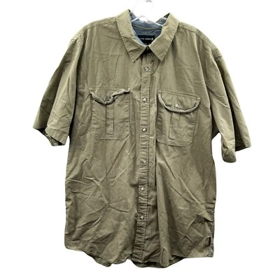 Ocean Current Shirt Men's XXL Green Short-sleeve Button-up Cotton Casual - Image 1 of 4