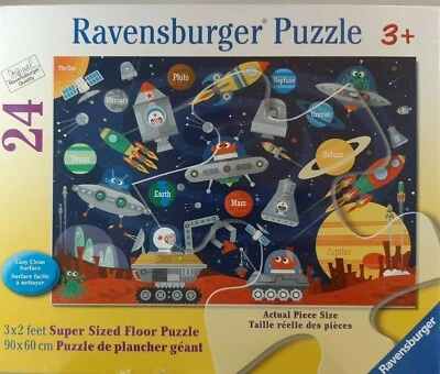 Ravensburger Space Aliens  24 Jumbo Piece Jigsaw Floor Puzzle for Kids 3x2 feet - Image 1 of 2
