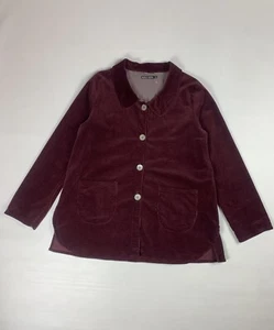 Gudrun Sjoden ladies corduroy jacket size Xl burgundy - Picture 1 of 7